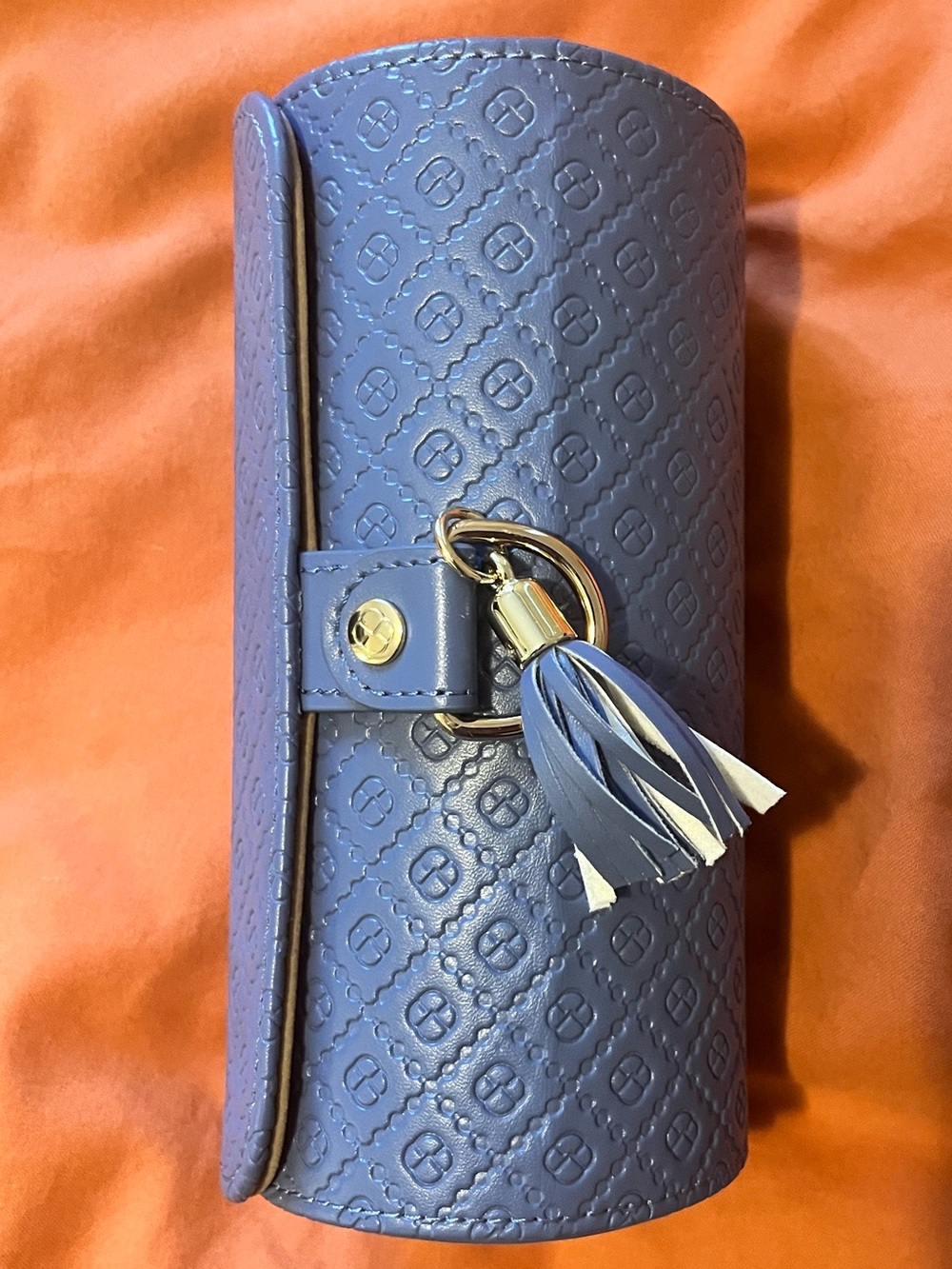 Embossed Lavender Jewelry case